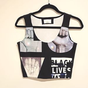 'Hendrix Halos' promotional graphic top Med. Black Lives Matter